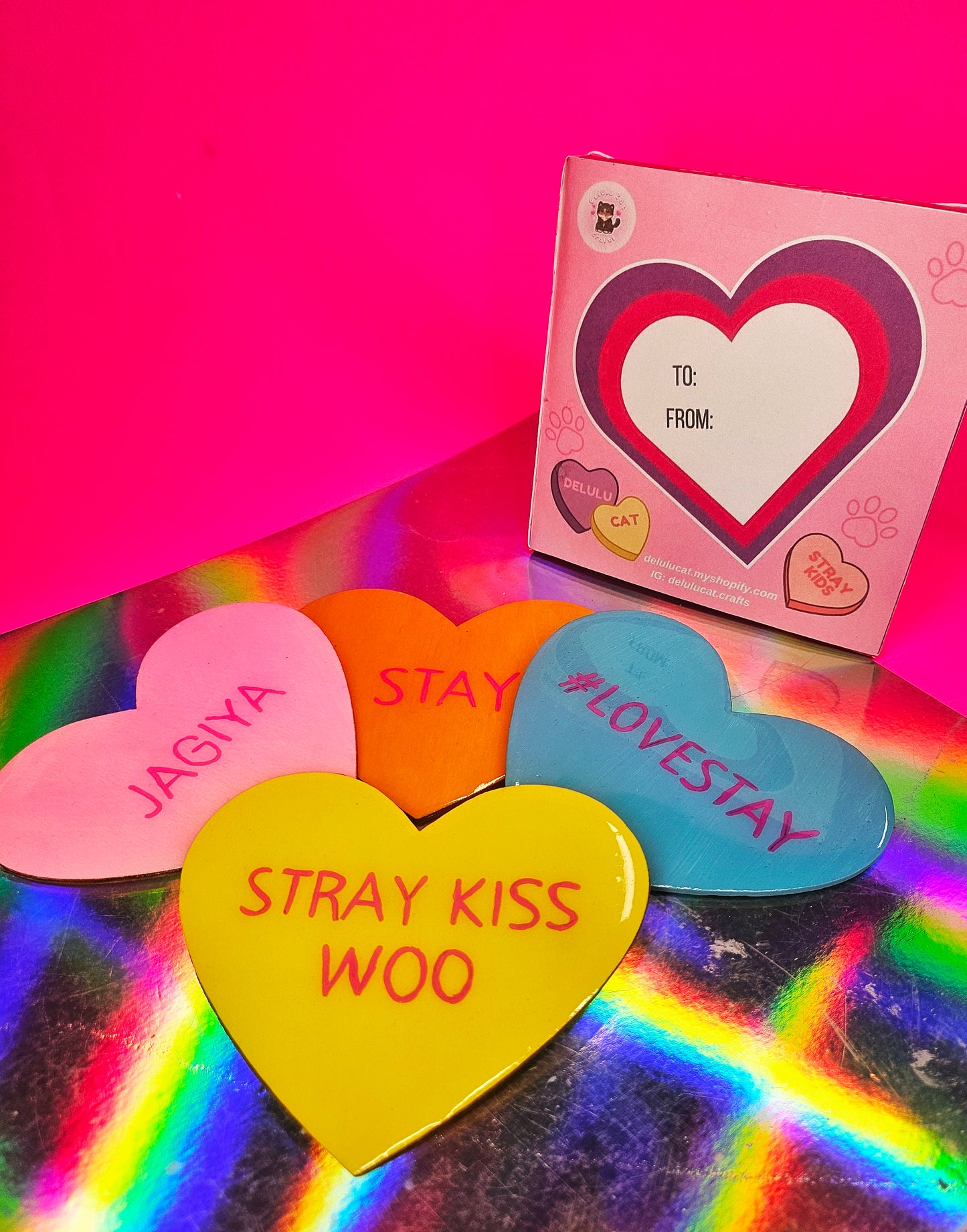 Heart Conversation Coasters