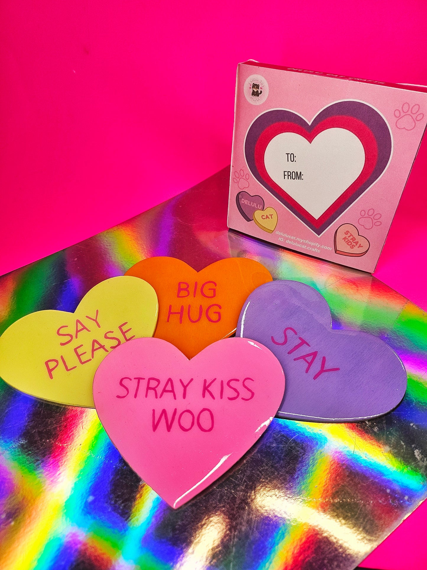 Heart Conversation Coasters