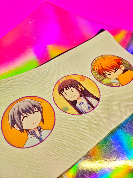 The rat, the rice ball and the cat Zipper Pouch