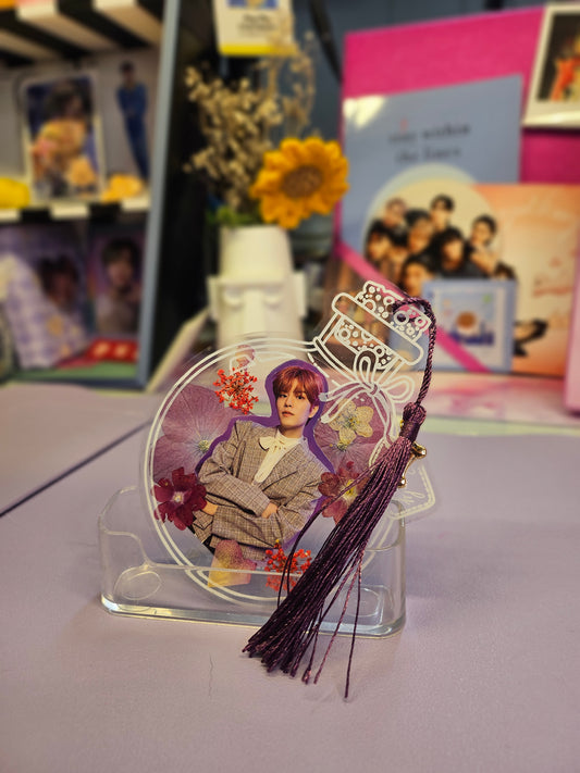 Skz flower bookmark