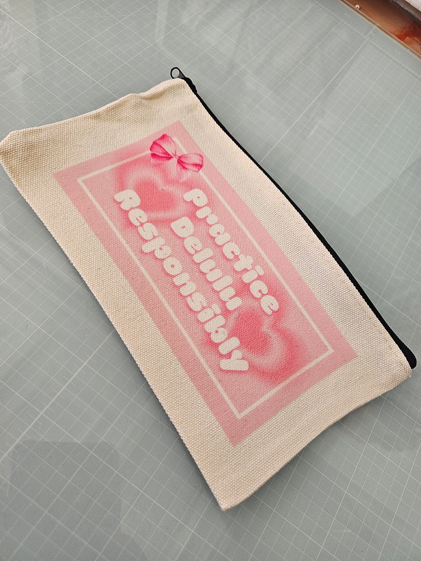 Practice Delulu Responsibly Zipper Pouch