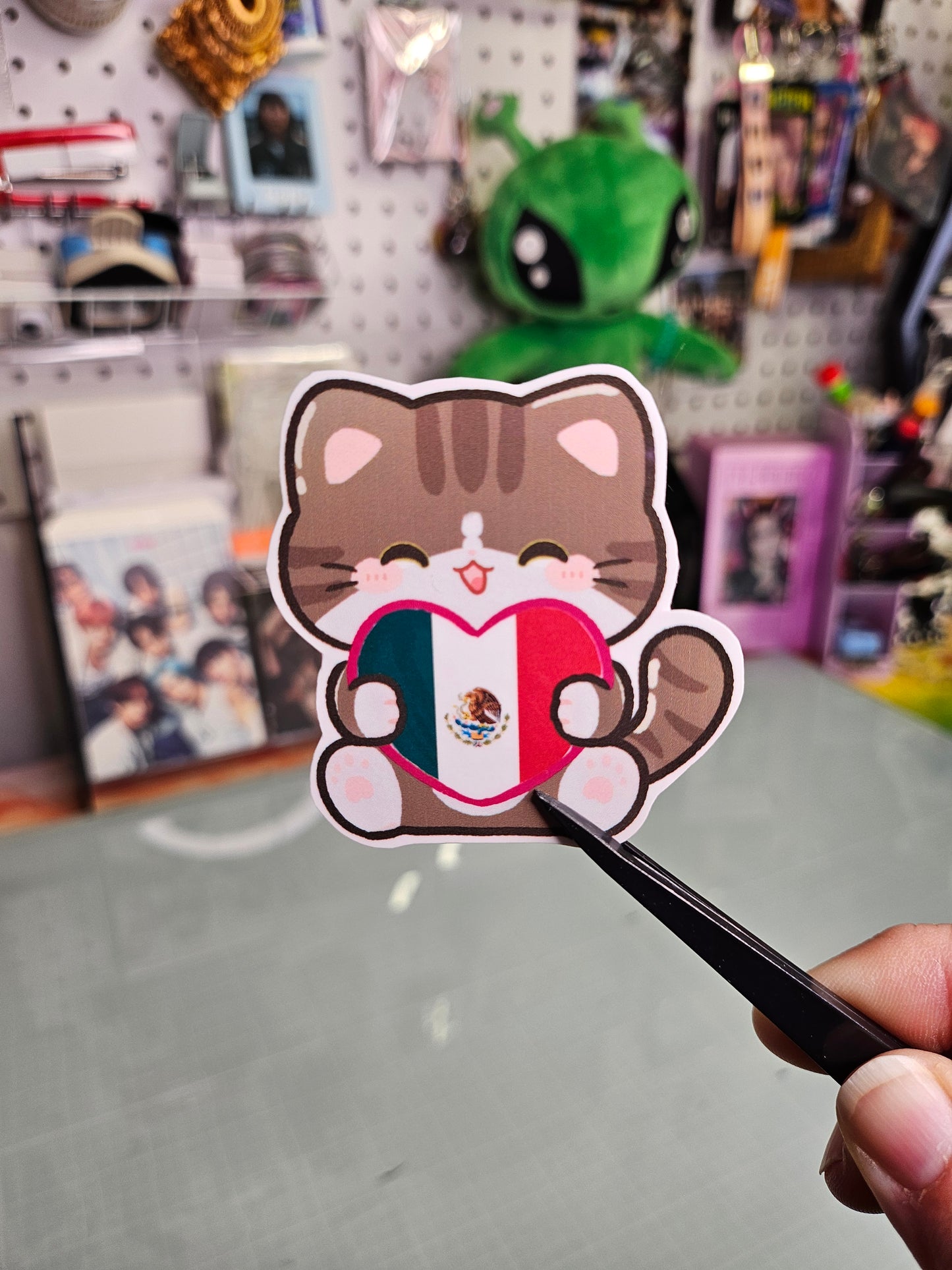 Mexican kitty sticker