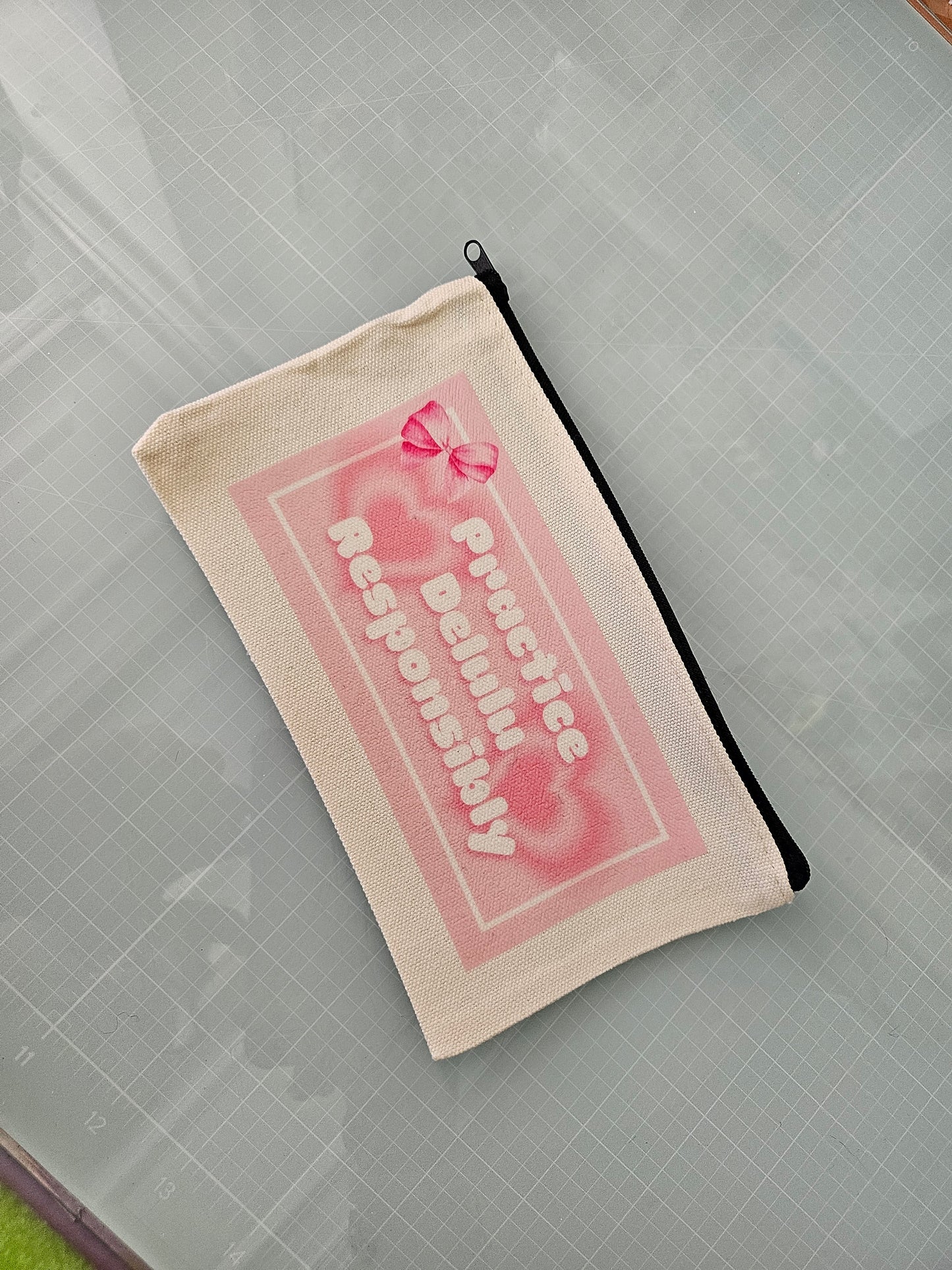 Practice Delulu Responsibly Zipper Pouch